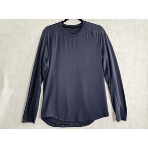 LULULEMON Men Better Each Day Long Sleeve Tee Sz L Blue Athletic Running 2-20